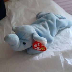 Ty Peanut the Elephant 1995 Vintage PVC Pellets Filling